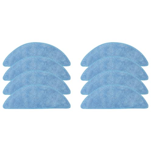 HASTHIP® 8PCS Mop Cloth Replacement Accessories for Ecovacs Deebot U2 Pro Replenishment Kit Parts Microfiber Washable Reusable Absorbent Spare