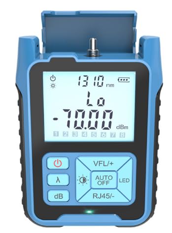 Serplex® Optical Power Meter Fiber Laser Cable Db Tester Optic FTTH Telecom CATV High Power Test Sm mm Telecom FTTH -50~+10dBm FC/SC/ST