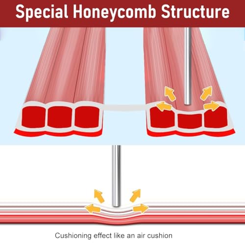 SNOWIE SOFT® 3.3Ft Transparent Corner Protector for Baby 2mm Thick Table Edge Guard Air Bubble Cushion Peel Stick Childproofing Bumper Tables Desks Cabinets Safety Products Home 3PCS