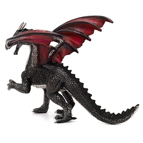 PATPAT® Dragon Toy Realistic Pterosaur Fire Dragon Model Dinosaur Model 5'' Vinyl Dinosaur Figures Dragon Toy for Kids, Game of Thrones Dragon Desktop Decor, Birthday Gift, Gift Toy for Kids