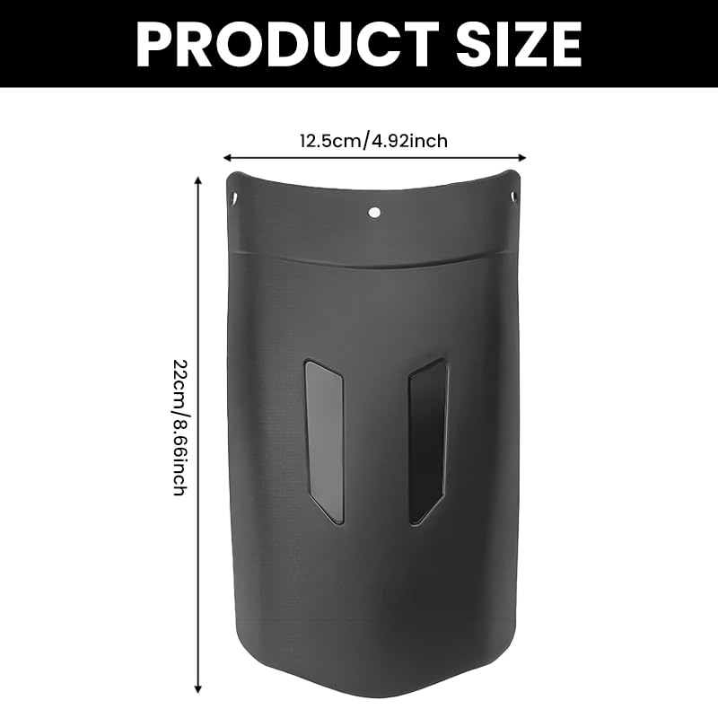 ZIBUYU Motorcycle Mudguard for Universal Motorbikes 12.5×22cm featuring PP Material | Blocks Mud and Dust