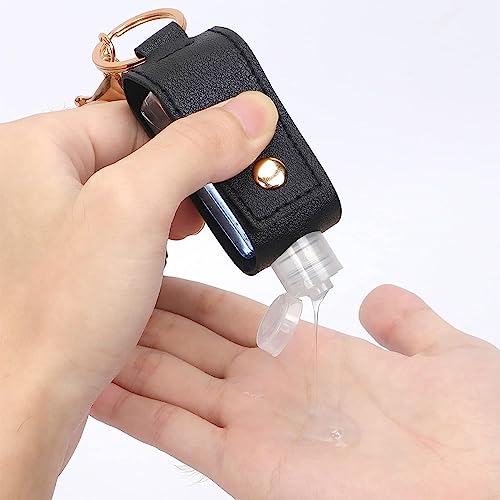 ZIBUYU® Keychain for Car and Bike with Hand Sanitizer Holder Empty Bottle Small Size Refillable Cosmetic Containers for Handbags, Purse, Backpack Keychain for Bags Boys & Girls - 1