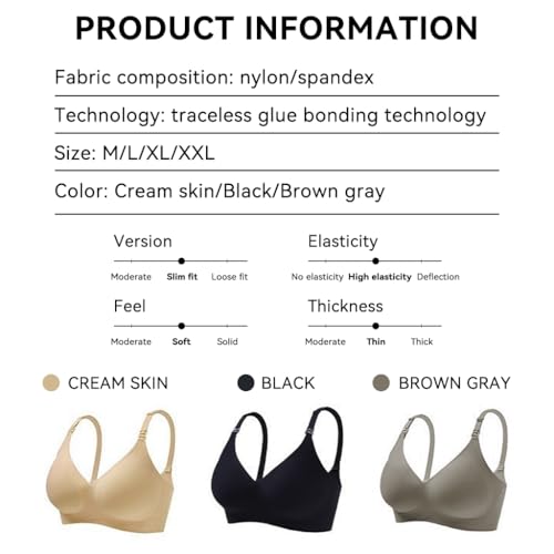 SANNIDHI® Womens Nursing Bra for Breastfeeding, Front Opening Pad Design, Full-Coverage Maternity Bra, Wire-Free Comfort Bra for Nursing Mom, Size XL, Brown