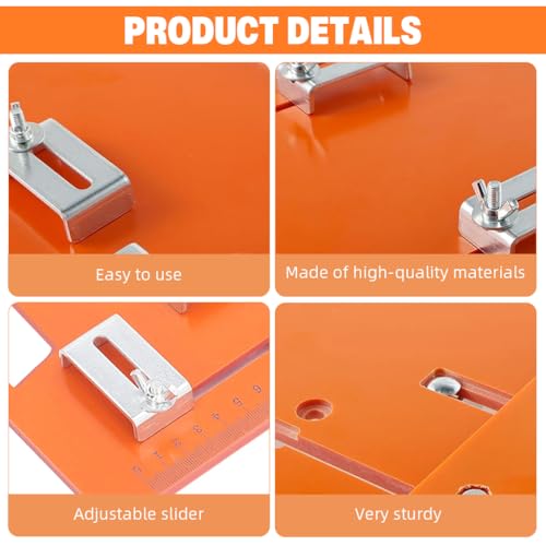 Serplex® Circular Saw Guide Rail Bottom Plate Adjustable Cutting Machine Bakelite with Etched Scale Base Woodworking Bench Accessories 28x20cm 3PCS