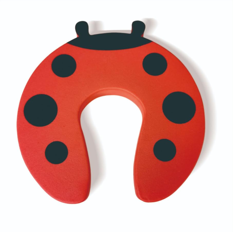 ZIBUYU Baby Proof Foam Door Guards 4PC for Toddler Safety with Cartoon Animal Design | Soft EVA Finger Pinch Protectors