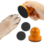 Qpets® Dog Nail Filer, Manual Dog Nail File Board Cat Dog Grooming Tool, Stress Free Cat Dog Claw Care Nail Filing for Dog Nail Grinder Wooden Handle Dog Nail Filer