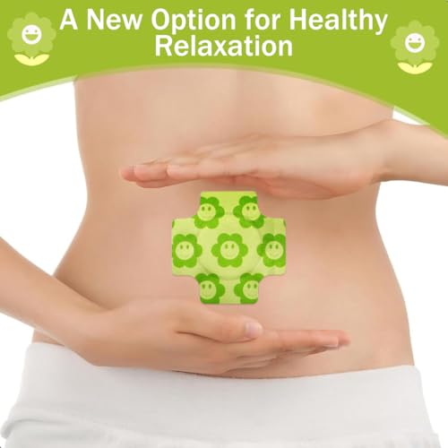ZIBUYU® 100 Pcs Castor Oil Pack Wrap for belly button, Self Adhesive Castor Oil Packs Skin Friendly Non-woven for Liver Detox, Accelerate metabolism, Easy to Use, Anti-Seepage (Oil Not Included)