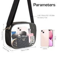 PALAY® Crossbody Bag For Women Messenger Bag Waterproof Sling Bag for Women with Adjustable Shoulder Strap Transparent Purse Clear Bags