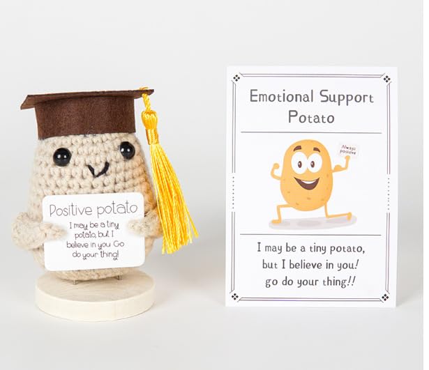 PATPAT® Positive Potato with Encouraging Message – Emotional Support Potato Gift (2.95