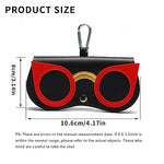 PALAY® Portable cute shape glasses bag glasses bag Sunglasses box sunglasses bag glasses bag (Black)