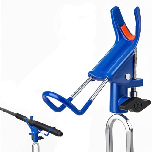 Proberos® Fishing Rod Holder for Bank Fishing, Adjustable Height Ground Rod Holder Pole Stand with with 10.6'' Sharp Spikes, Universal Fishing Pole Holders for Fishing Rod 26.2Ft and Below