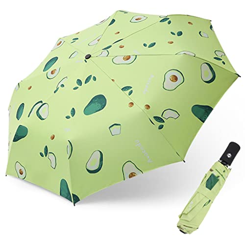 PALAY® Umbrella for Women, Ultra-Light and Small Mini Umbrella with Carrying Pouch, Windproof Travel Umbrella Automatic Folding Umbrella for Man, Women, Kids, Girls, Boys (Green)