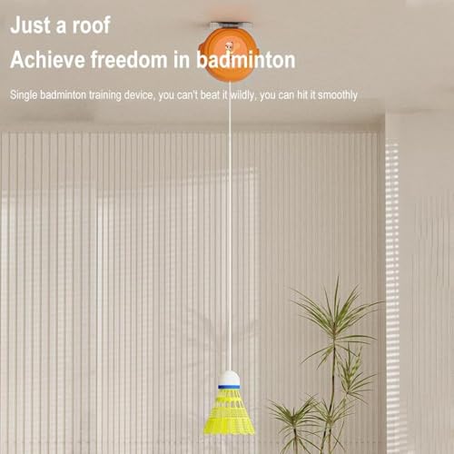 Optifit® Badminton Rebound Trainer Hanging Badminton Trainer with String Badminton Racket Swing Trainer Bouncing Back Self-Playing Line Trainer for Kids X3
