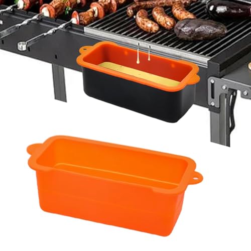 HASTHIP Grease Cup Liners for Blackstone, Reusable Silicone Drip Pan Liner Grease Cup Holder Accessories for Blackstone Grill Grease Drip Tray Compatible with Blackstone Most Grills