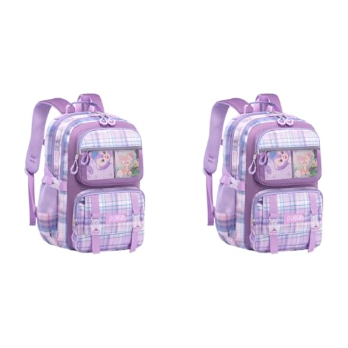 PALAY® StellaLou Cartoon School Backpack Large Capacity Bag for Girls Kids 6-12 Years Old 2 PCS