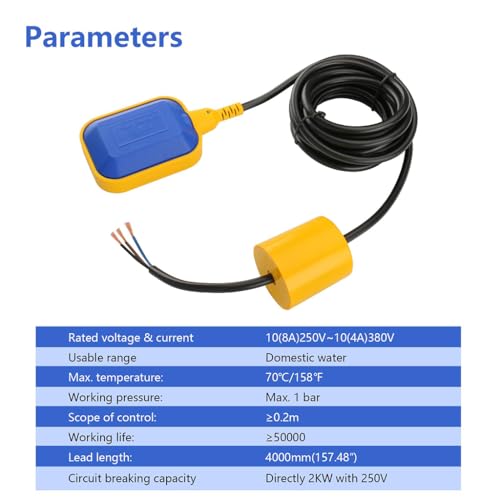 ZIBUYU® 2M Cable Float Switch Water Level Controll