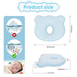 SNOWIE SOFT® Baby Pillows for New Born, Baby Head Shaper Pillow with Durable Air Layer Fabric and Breathable Memory Cotton, Soft Kids Pillow with Anti-Bacterial Performance for 0-3 Years Old