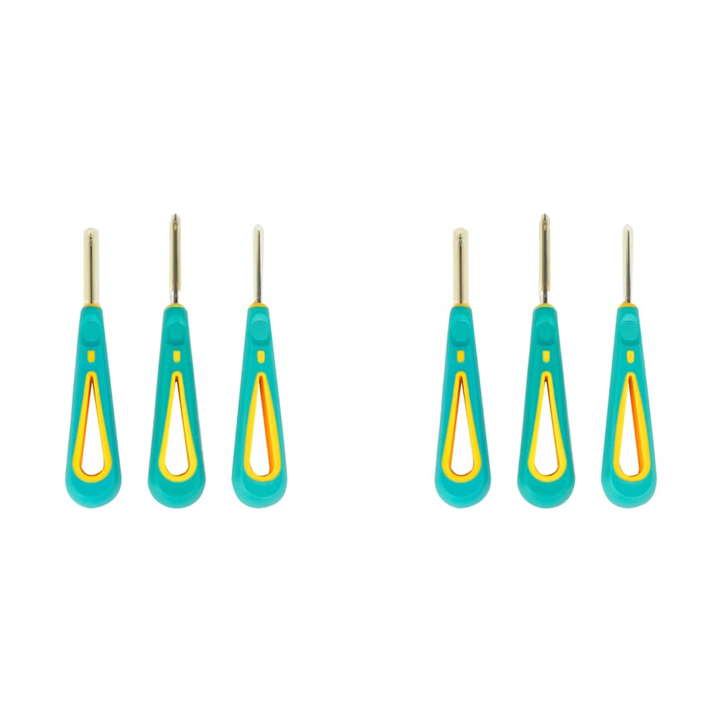 HASTHIP® 6PCS Punch Needle Wick for Candle Making Round Hole Wicking Needle Tools Tool for Silicone Molds