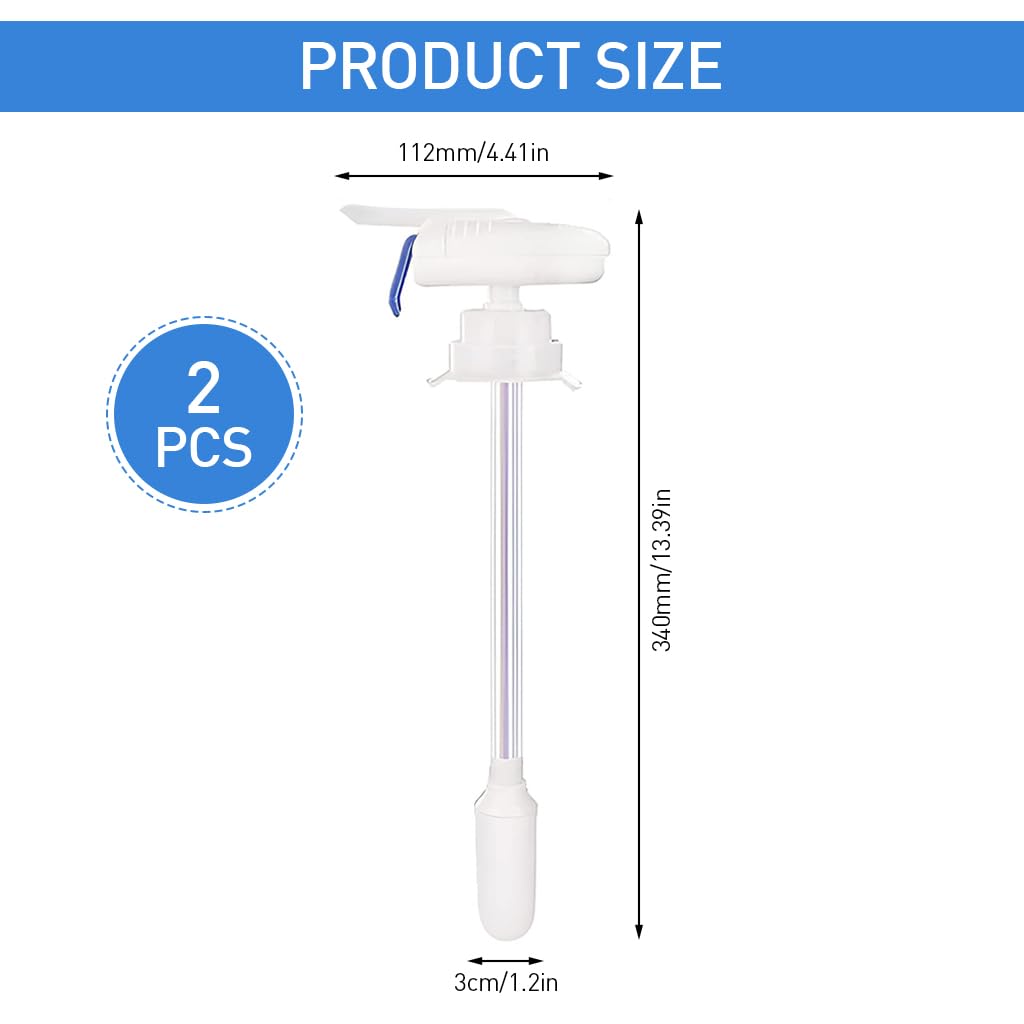 HASTHIP Easy Water Dispenser Pump for Bottles featuring Squeeze Button | 2Pcs Battery Operated