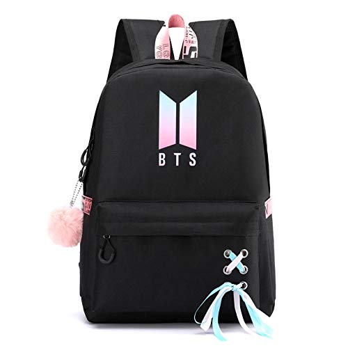 SANNIDHI BTS Teens 20 Ltrs School Backpack for Women College Girls USB Charging and HeadsetPort Laptop Backpack Student Daypack(Multi-Colour)