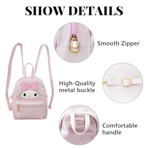 PALAY® Sling Bags for Girls Anime PU Cute Bag Handbag for Girls, Stylish Latest Cosplay Shoulder Bag Backpack with Detachable Shoulder Strap, Popit Bag for Girl Birthday Christmas Gift for Girls, Pink