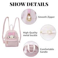 PALAY® Sling Bags for Girls Anime PU Cute Bag Handbag for Girls, Stylish Latest Cosplay Shoulder Bag Backpack with Detachable Shoulder Strap, Popit Bag for Girl Birthday Christmas Gift for Girls, Pink