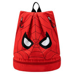 PALAY® Swimming Bag for Kids Spider Man Print Shoulder Bag for Kids Large Capacity Backpack for Boys Girls Wet Dry Separation Beach Bag