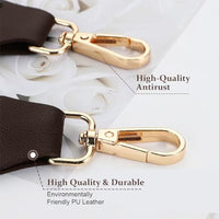 PALAY® Bag Straps for Sling Bag Brown Shoulder Strap for Crossbody Bag Fashion Polyester Chain of Bag Quick Release Adjustable Satchel Chain Strap for Handbags - 33''-55''