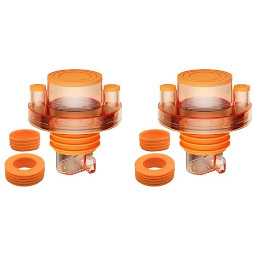 HASTHIP® Self-Closing Floor Drain Seal for Sink Anti-Odor Pipe Connector with Hose Inlets Plug Sewer Backflow Clear Universal Adapter for 50 75mm 2PCS