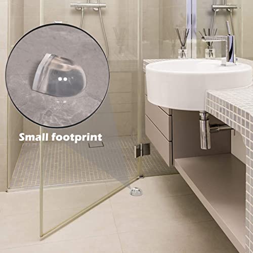 Supvox® 2 Pieces Rubber Door Stopper, Clear Self-Adhesive Door Stopper, No Drilling, Door and Wall Protector for Bathroom Home Office Protect Walls and Furniture, 4cm/1.57in