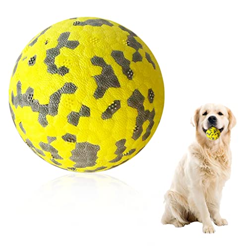 Qpets® 3 inch Durable Bouncy Dog Ball for Small Medium Big Dog, High Elasticity TPU Toys for Dogs, Lightweight+ High Bounce Interactive Dog Toys, Molar Chew Ball for Power Chewer