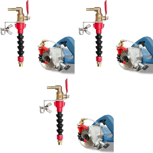 Serplex® Dust Remover Water Sprayer for Cutting Machine Flexible Nozzle Angle Grinders Spray System Improves Results Coolant Misting Attachment 3PCS
