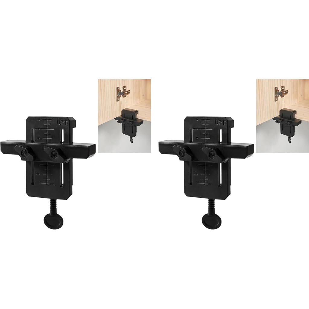 Serplex Cabinet Door Installation Positioner for Precise Mounting | Adjustable 2PCS Support Clamp