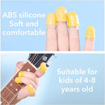 PATPAT® 10Pcs Guitar Finger Silicone Cover for Kids Small Size Silicone Fingertip ProtectorsGuitar Finger Protection for Beginner Pressing String Finger Cover 18mm