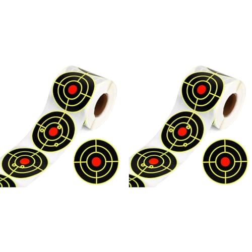 Optifit® 200PCS Shooting Aim Papers Bullseye Target Stickers Self Adhesive for Game Bow Training Outdoor Archery with 7.6x7.8CM