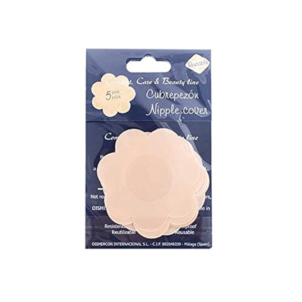 PALAY House of Quirk Women's Self Adhesive Nipple Breast Covers Sexy Breast Pasties Adhesive Bra Disposable (Beige)