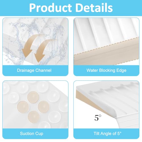 HASTHIP® Silicone Sink Edge Protector Splash Guards Flexible Cuttable Kitchen Countertop Protectors from Scratches Stains Splashes 4x20 inches 3 PCS