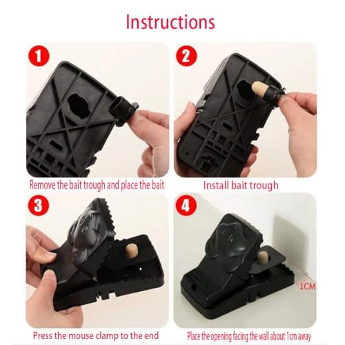 HASTHIP® 12PCS Rat Traps House Garden Patio