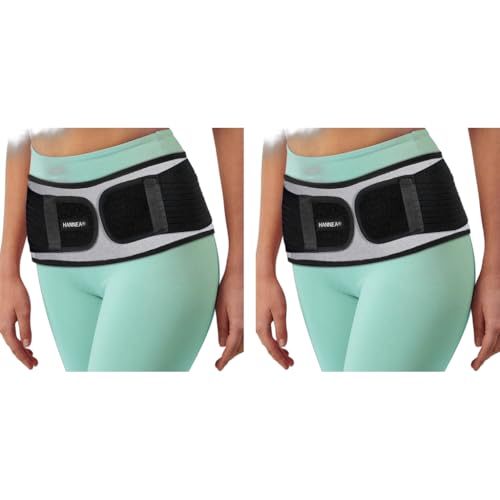 HANNEA® Sciatica Pain Relief Belt for Women and Men Hip Back Support and Alleviate SI Joint Pelvic Strap Breathable Waist Lumbar Lower Brace 2PCS