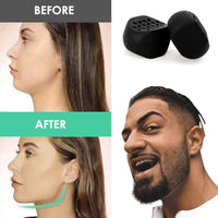 MAYCREATE® 2Pcs Jawline Exerciser Tool for Men Women 45lbs Foodgrade Silicone Jawline Exerciser Tool Jawline Exerciser -Slim and Tone Your Face- Helps Reduce Stress and Craving