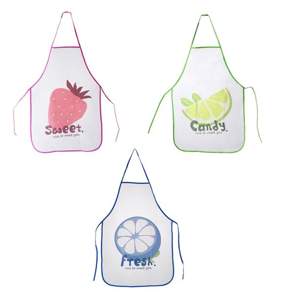 HASTHIP® 3PCS Cute Cartoon Fruit Kitchen Adjustable Cooking Apron for Women Men