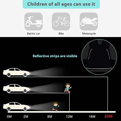 SNOWIE SOFT® Kids Safety Belt for Two Wheeler with Reflective Strips Portable Seat Belt Children Motorcycle Harness Adjustable for Boys Girls 2-12years 2 PCS