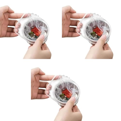 HASTHIP® 300PCS Kitchen Sink Filter Bag Mesh Strainer Bags Anti Clogging Elastic Trash Fits Most Sizes