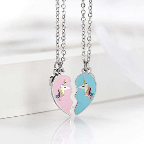 ZIBUYU® Bracelet Set for Women Lucky Unicorn Heart Stylish Best Friend Gifts Girls Kids BFF Jewelry Chain 4PCS