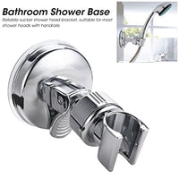 HASTHIP® Adjustable Shower Head Holder, Bathroom Suction Cup Handheld Shower Head Bracket No Drill Shower Head Bracket with Chrome Polished for Bathroom