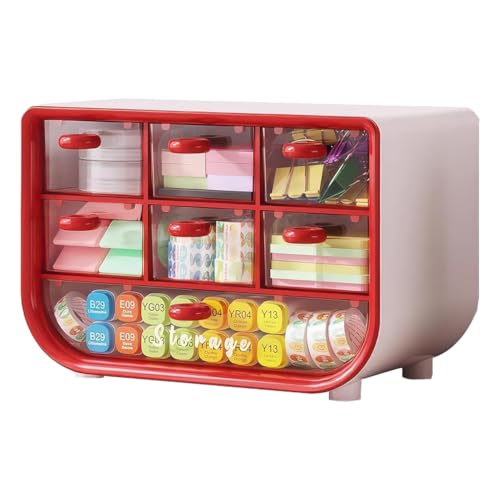 HASTHIP® Desktop storage box, stationery and cosmetics multifunctional organizing bo