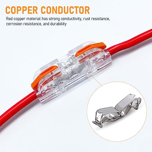 Serplex® 68PCS Wire Connector Cable Compact Single Assortment Splicing Lever Terminal for 28-12 AWG Soft and Hard Universal SPL-1