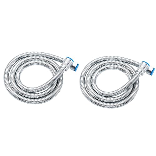 HASTHIP® 2-Piece -59 inch Stainless Steel Metal Hose Inlet and Outlet