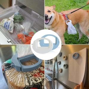 ZIBUYU Food Bag Seal Clips for Snacks and Pantry Use with Push Clip Design Pack of 2