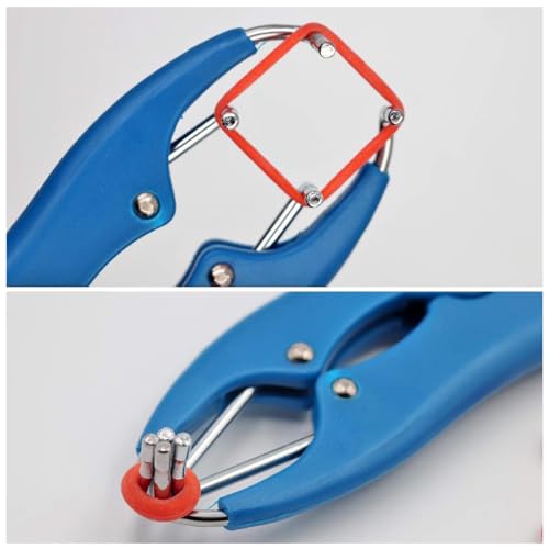HASTHIP® Livestock Castration Bander Tail Cutting Pliers Banding Tool with 200PCS Castrator Rings Balloon Expander Docking Equipment for Lambs Piglets